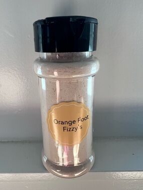 Hand Crafted Orange Foot Fizzy's Bath Foot Soak - Black Cap